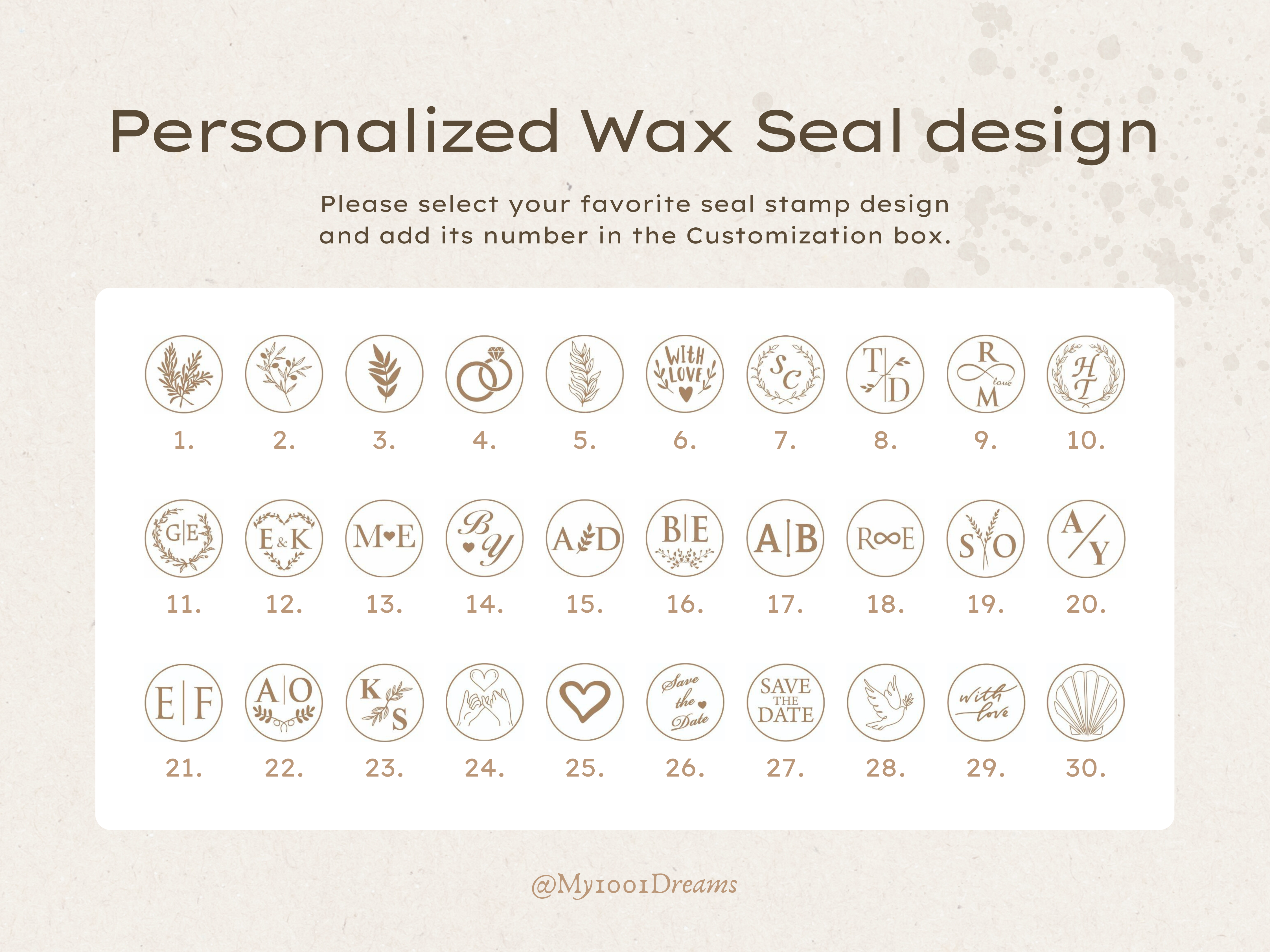 Pearl Detail Wax Seal Photo White Wedding Invitation