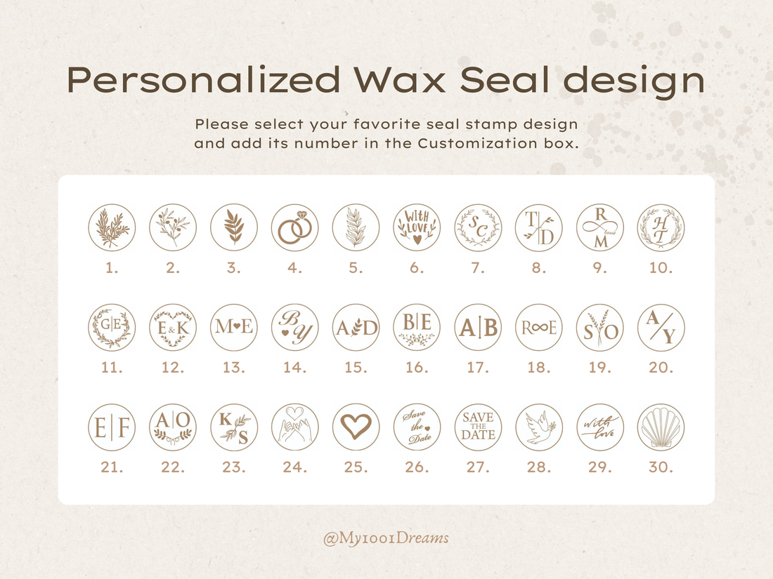 Pearl Detail Wax Seal Photo White Wedding Invitation