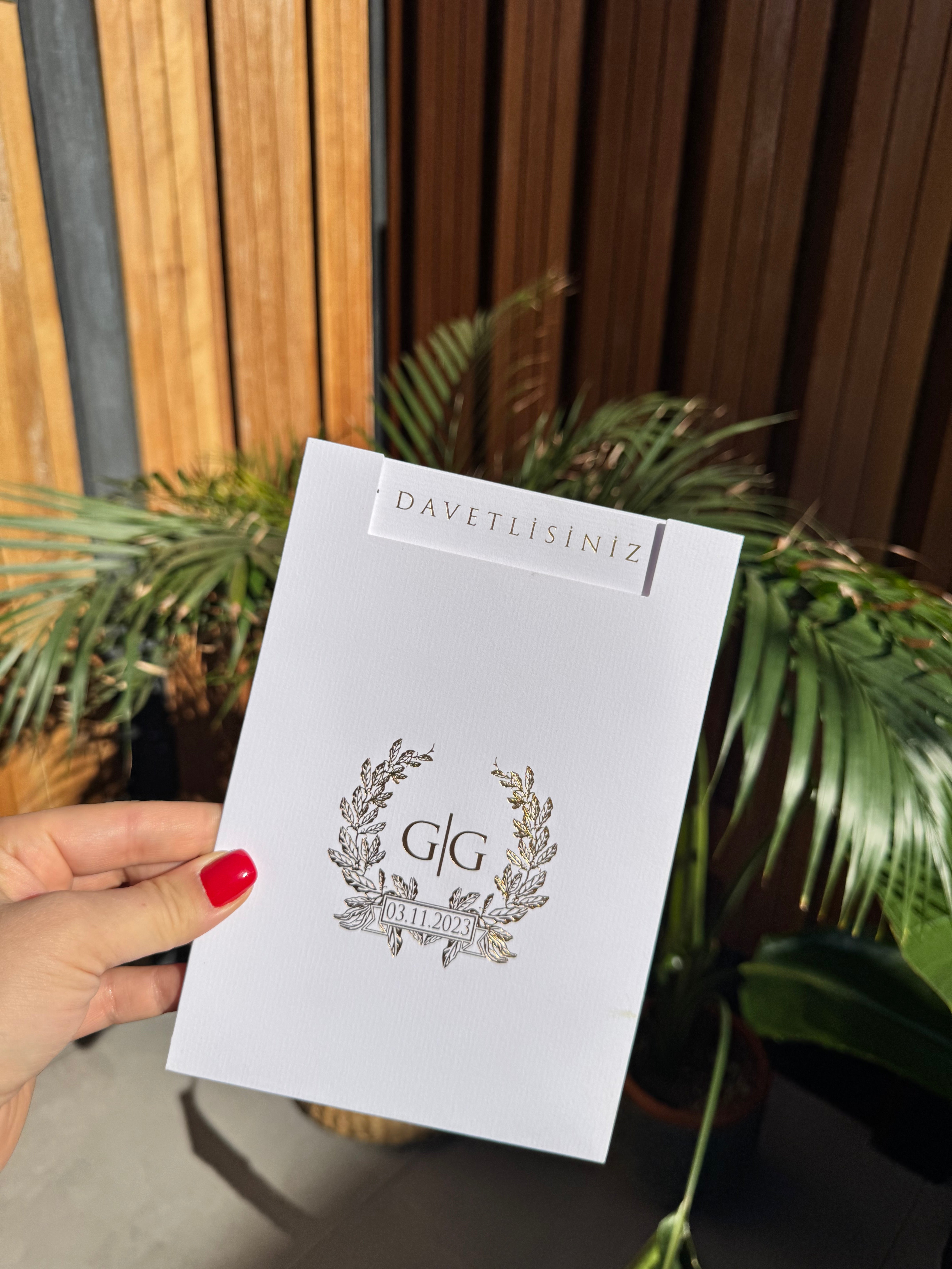 White Modern Wedding Invitation Elegant Minimal Timeless Design