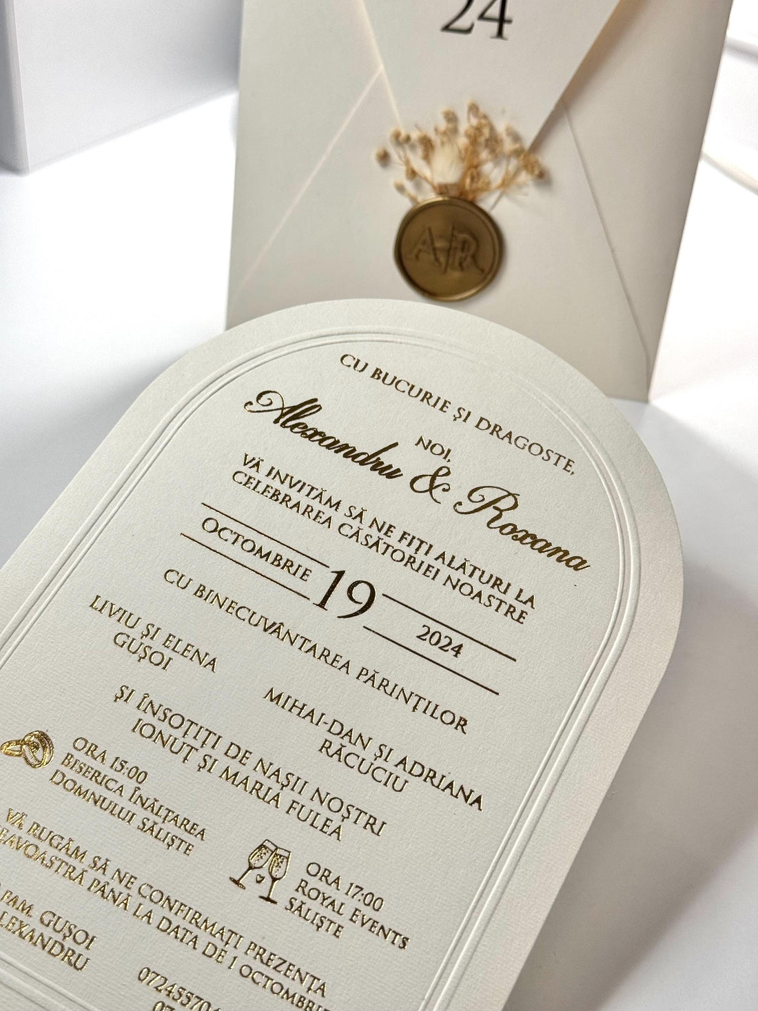 White Wedding Invitation | Sealed Floral İnvitation | Floral Design Invitation | Elegant Invitation Card | Classic Wedding Invite Set