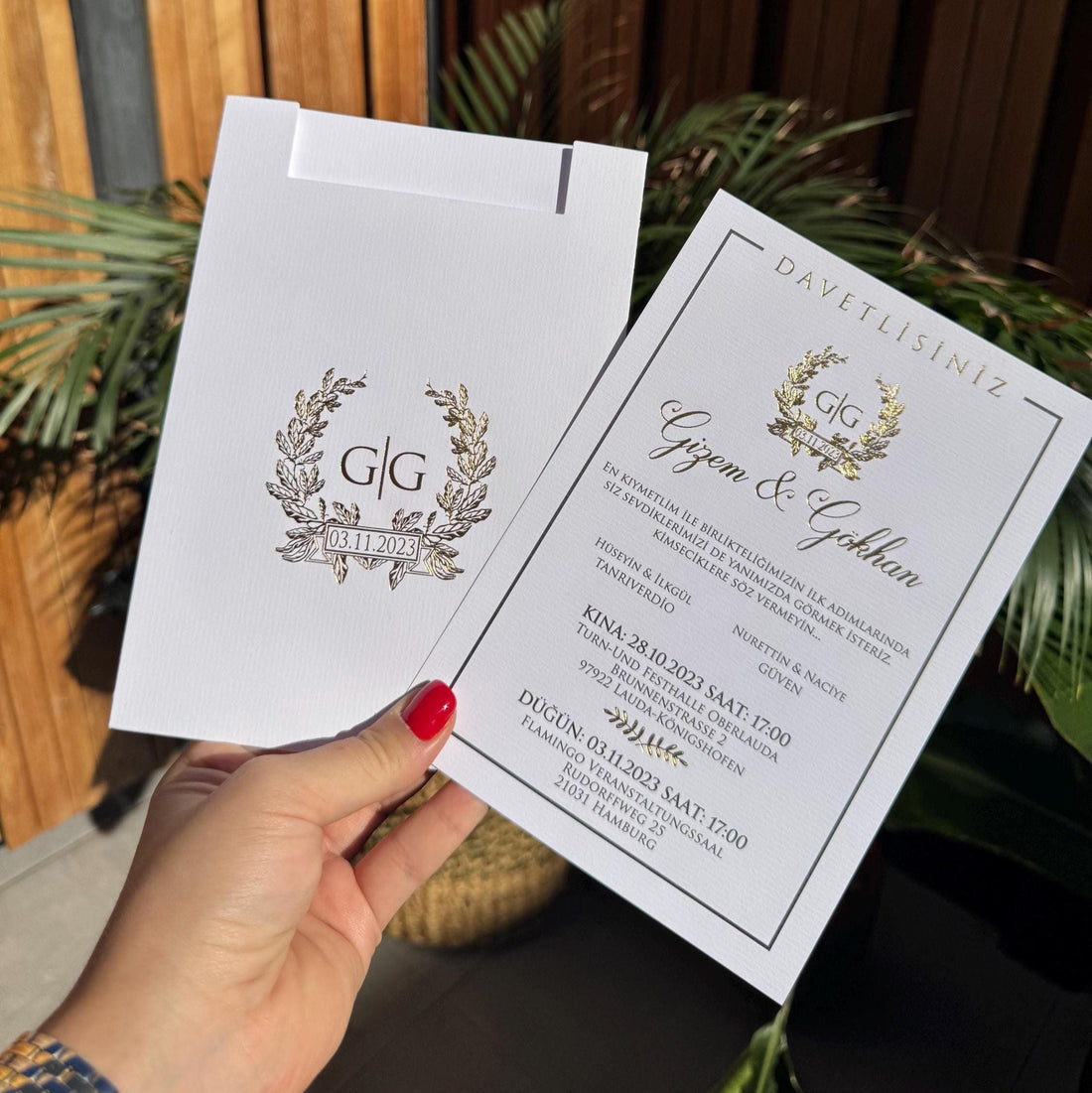 White Modern Wedding Invitation Elegant Minimal Timeless Design