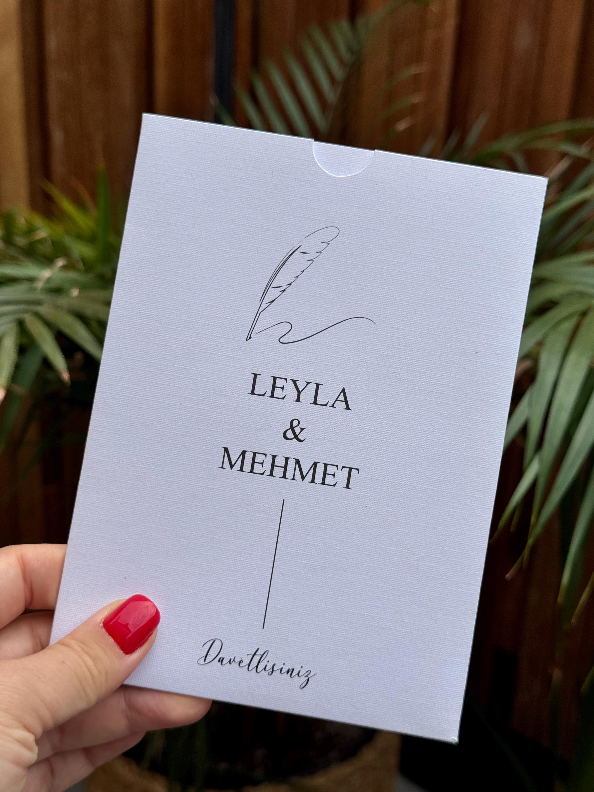 Plain White Classic Wedding Invitation Timeless Design
