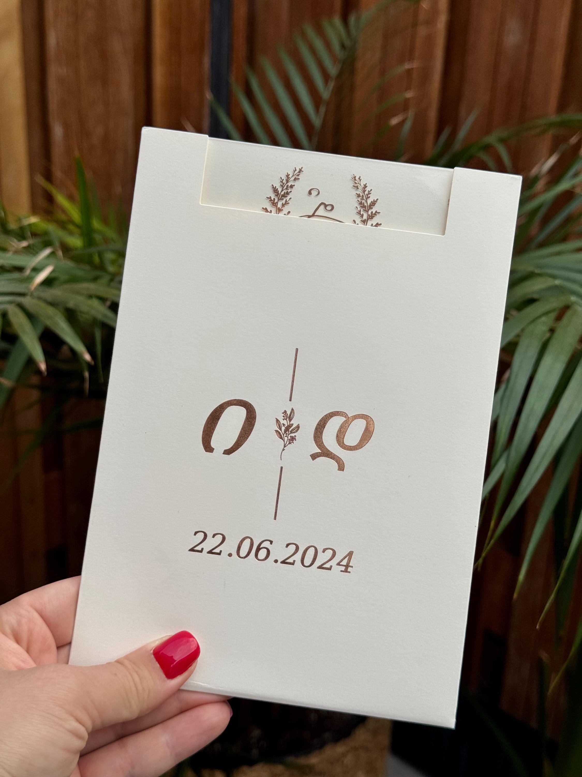 Transparent Wedding Invitation With Gold Text Elegant Modern Design