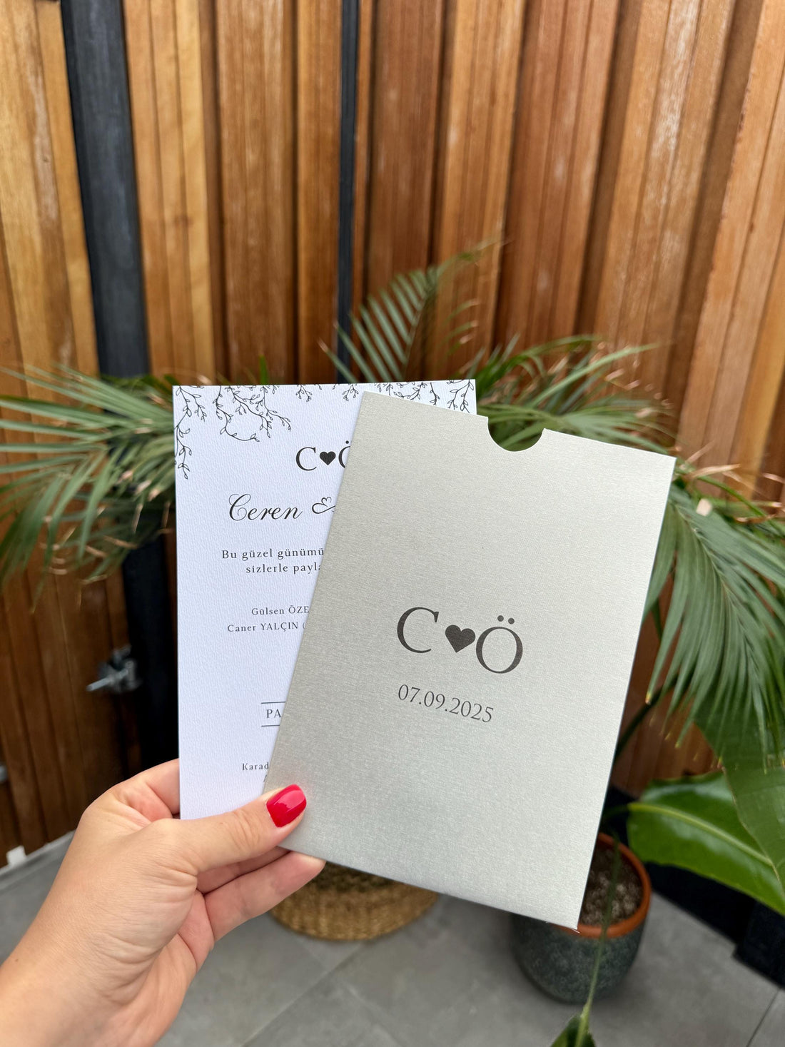 Silver Modern Wedding Invitation Elegant Minimal Design