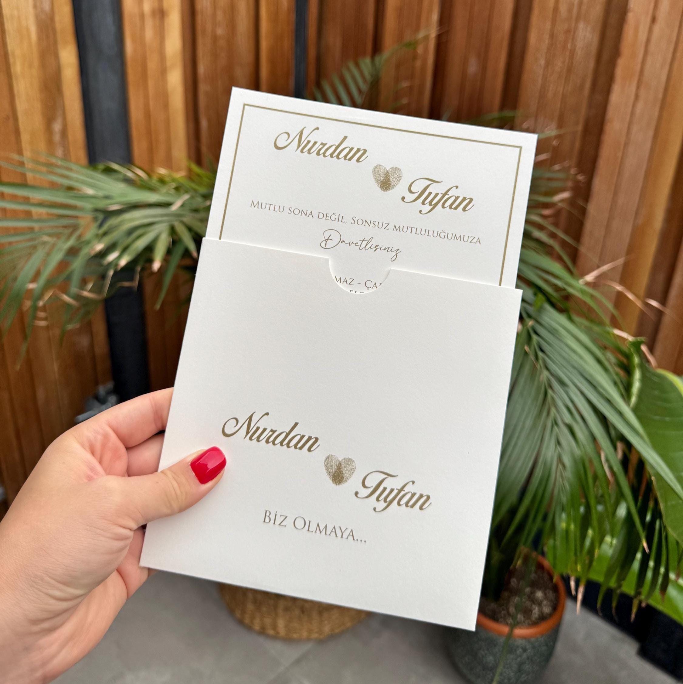 White Modern Elegant Wedding Invitation Minimal Design