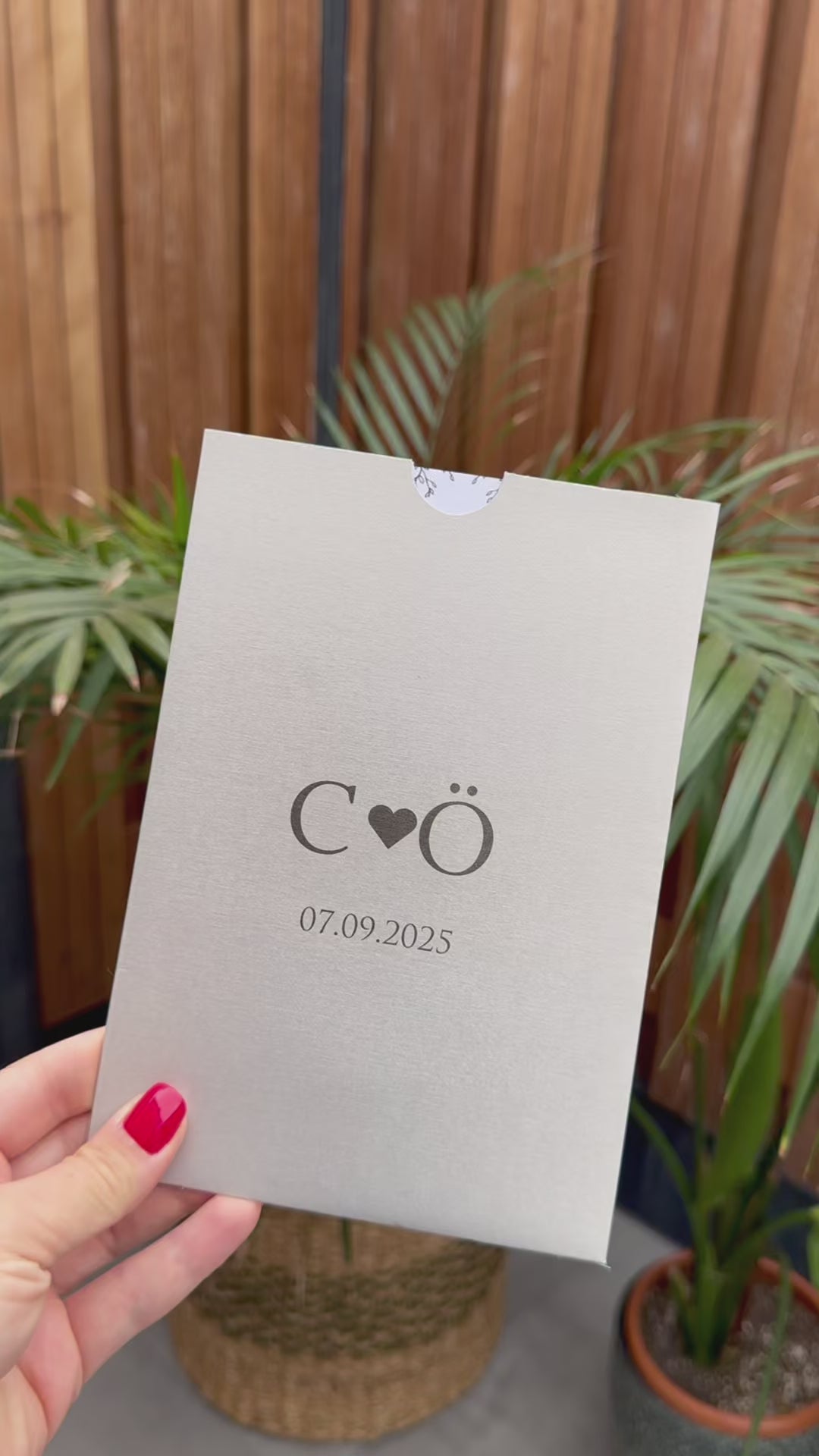 Silver Modern Wedding Invitation Elegant Minimal Design